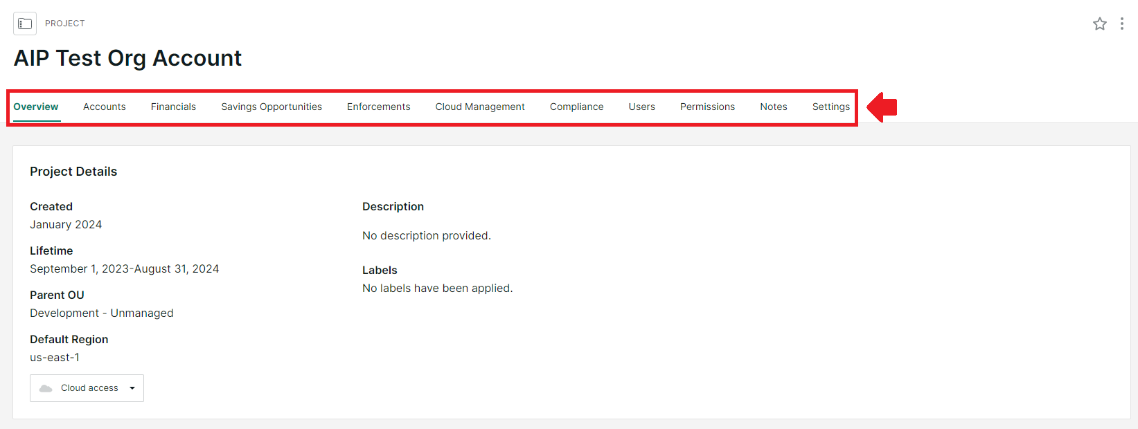 Kion Project Options